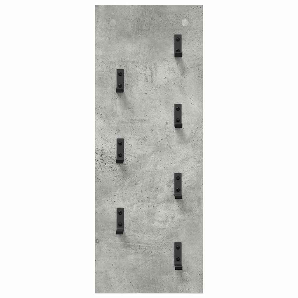Wall-Mounted Coat Rack Wall-Mounted Concrete Grey