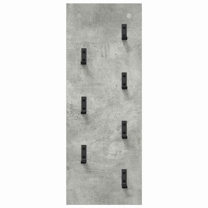 Wall-Mounted Coat Rack Wall-Mounted Concrete Grey