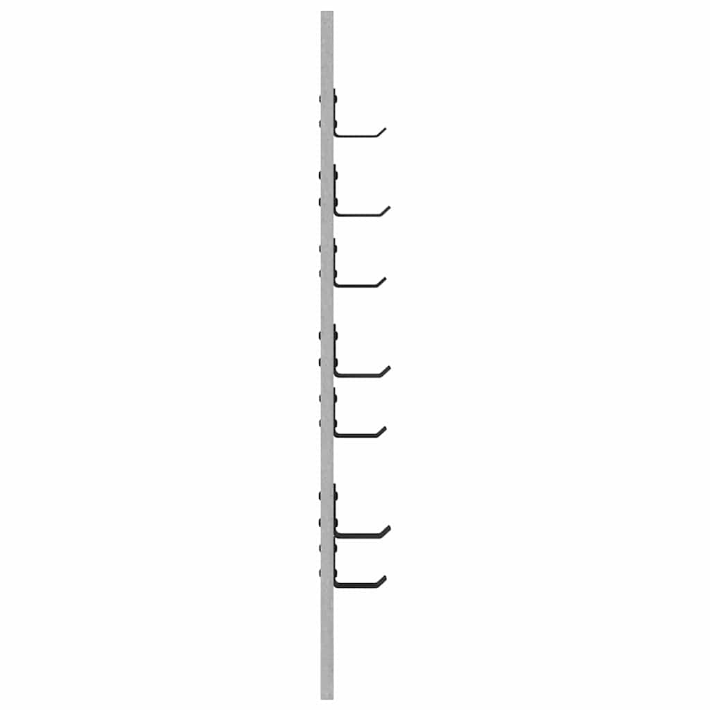 Wall-Mounted Coat Rack Wall-Mounted Concrete Grey