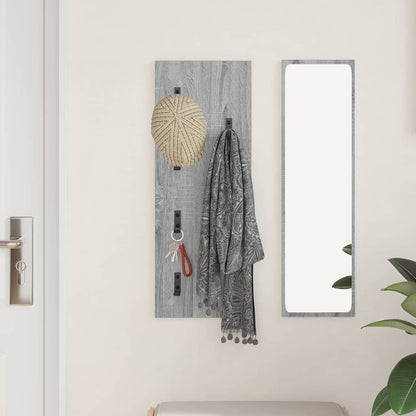 Wall-Mounted Coat Rack Grey Sonoma 30 x 1.5 x 80 cm