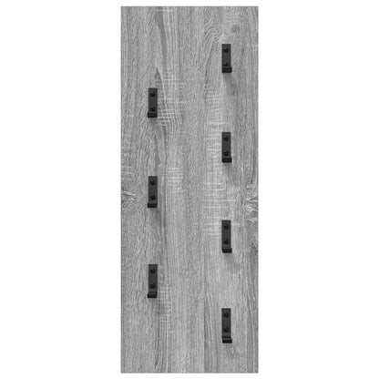 Wall-Mounted Coat Rack Grey Sonoma 30 x 1.5 x 80 cm