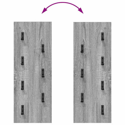 Wall-Mounted Coat Rack Grey Sonoma 30 x 1.5 x 80 cm