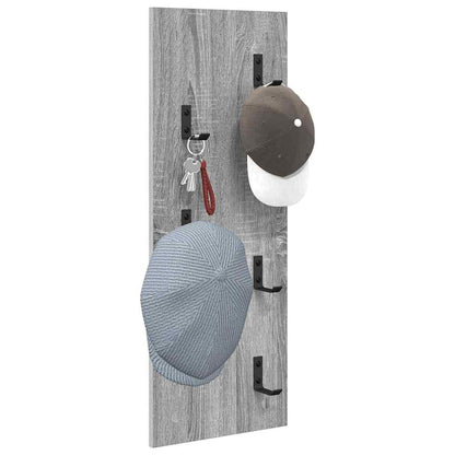 Wall-Mounted Coat Rack Grey Sonoma 30 x 1.5 x 80 cm