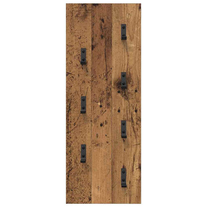 Wall-Mounted Coat Rack Wall-mounted Old Wood 30 x 1.5 x 80 cm