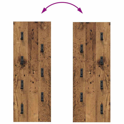 Wall-Mounted Coat Rack Wall-mounted Old Wood 30 x 1.5 x 80 cm