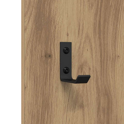 Wall-Mounted Coat Rack Artisan Oak 30 x 1.5 x 80 cm