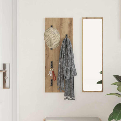 Wall-Mounted Coat Rack Artisan Oak 30 x 1.5 x 80 cm