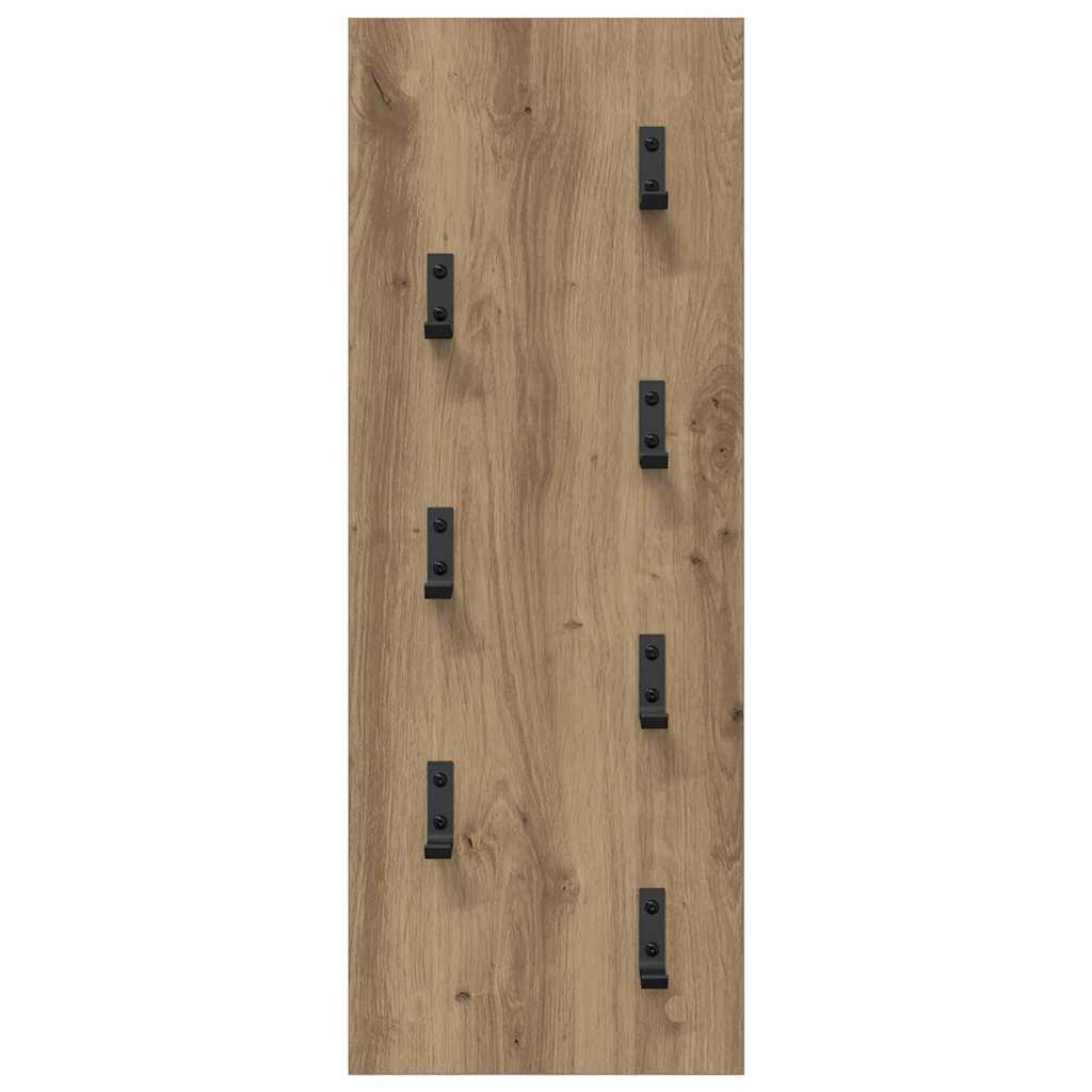 Wall-Mounted Coat Rack Artisan Oak 30 x 1.5 x 80 cm