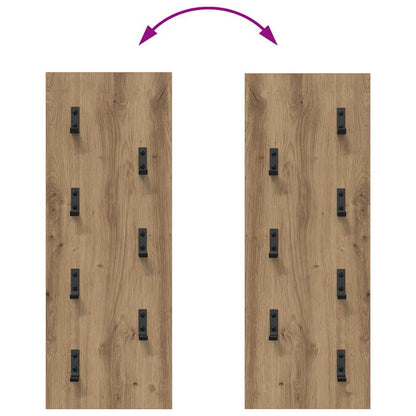 Wall-Mounted Coat Rack Artisan Oak 30 x 1.5 x 80 cm