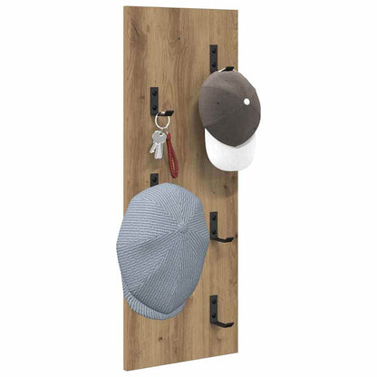 Wall-Mounted Coat Rack Artisan Oak 30 x 1.5 x 80 cm