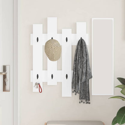 Wall-Mounted Coat Rack Wall-Mounted White 60 x 3 x 82 cm