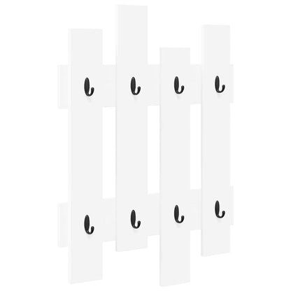 Wall-Mounted Coat Rack Wall-Mounted White 60 x 3 x 82 cm