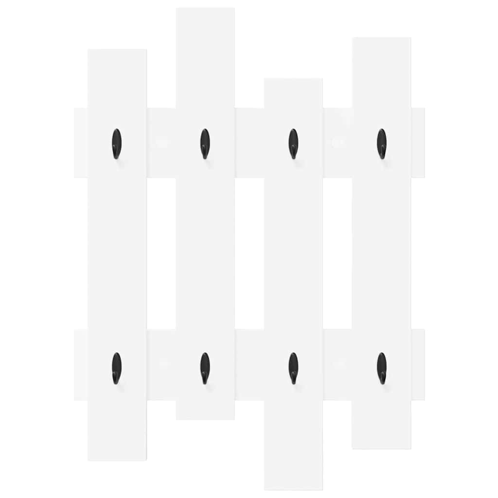 Wall-Mounted Coat Rack Wall-Mounted White 60 x 3 x 82 cm