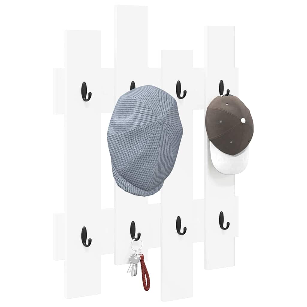 Wall-Mounted Coat Rack Wall-Mounted White 60 x 3 x 82 cm