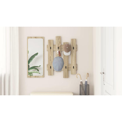 Wall-Mounted Coat Rack Wall-mounted Sonoma Oak 60 x 3 x 82 cm