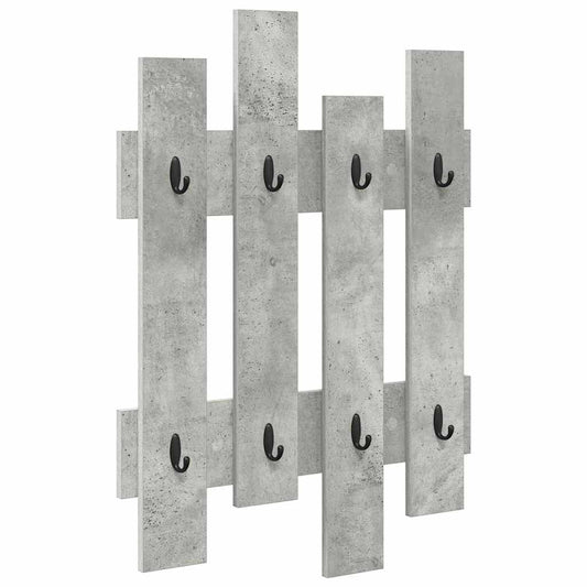 Wall-Mounted Coat Rack Wall-Mounted Concrete Grey