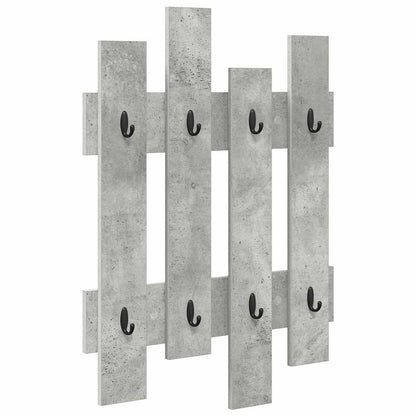 Wall-Mounted Coat Rack Wall-Mounted Concrete Grey