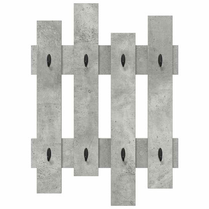Wall-Mounted Coat Rack Wall-Mounted Concrete Grey