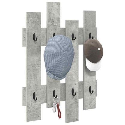 Wall-Mounted Coat Rack Wall-Mounted Concrete Grey