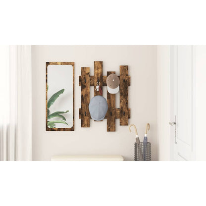 Wall-Mounted Coat Rack Wall-mounted Smoked Oak 60 x 3 x 82 cm