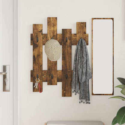 Wall-Mounted Coat Rack Wall-mounted Smoked Oak 60 x 3 x 82 cm