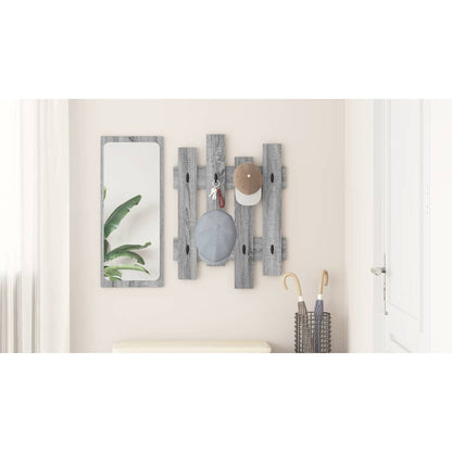 Wall-Mounted Coat Rack Wall-mounted Grey Sonoma 60 x 3 x 82 cm
