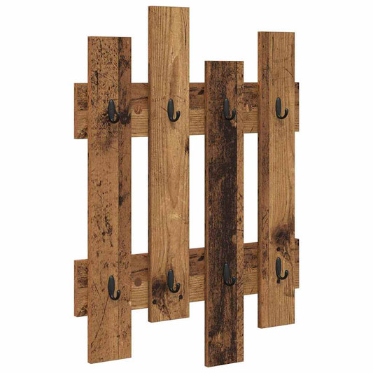 Wall-Mounted Coat Rack Old Wood 60 x 3 x 82 cm Engineered wood