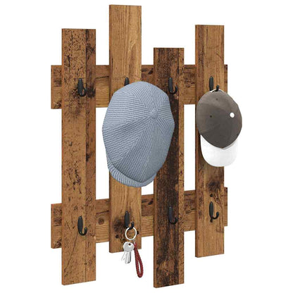 Wall-Mounted Coat Rack Old Wood 60 x 3 x 82 cm Engineered wood