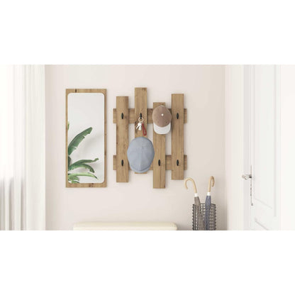 Wall-Mounted Coat Rack Wall-mounted Artisan Oak 60 x 3 x 82 cm
