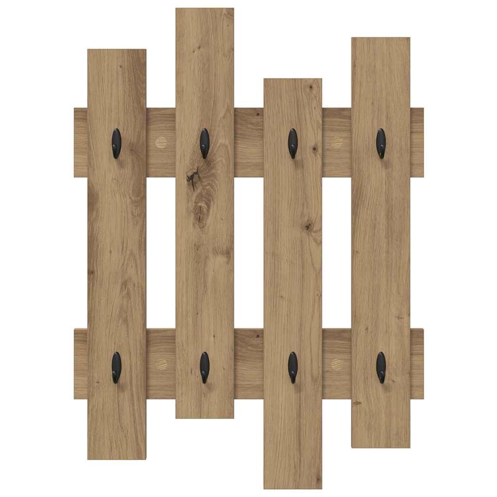 Wall-Mounted Coat Rack Wall-mounted Artisan Oak 60 x 3 x 82 cm