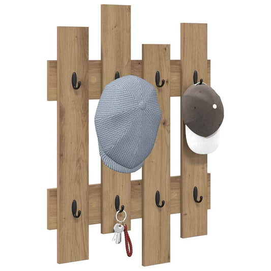 Wall-Mounted Coat Rack Wall-mounted Artisan Oak 60 x 3 x 82 cm