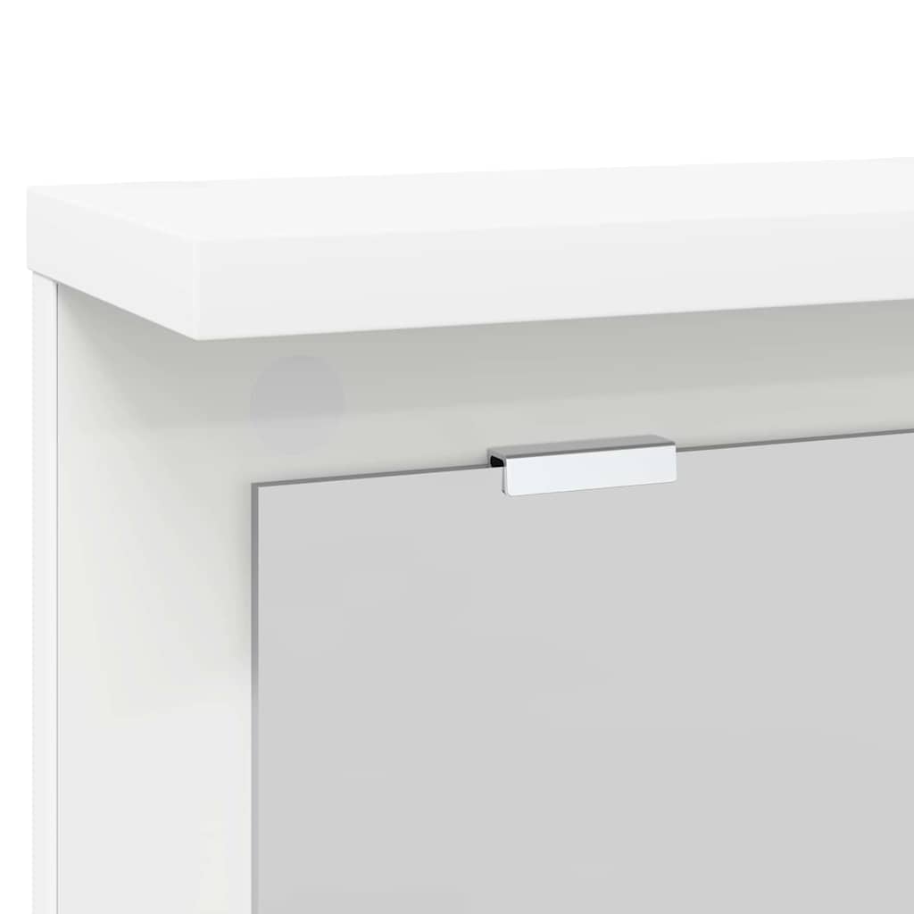 Wall-Mounted Coat Rack White 85 x 10 x 45 cm Engineered wood