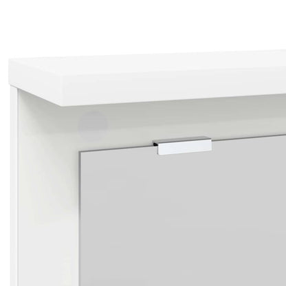 Wall-Mounted Coat Rack White 85 x 10 x 45 cm Engineered wood