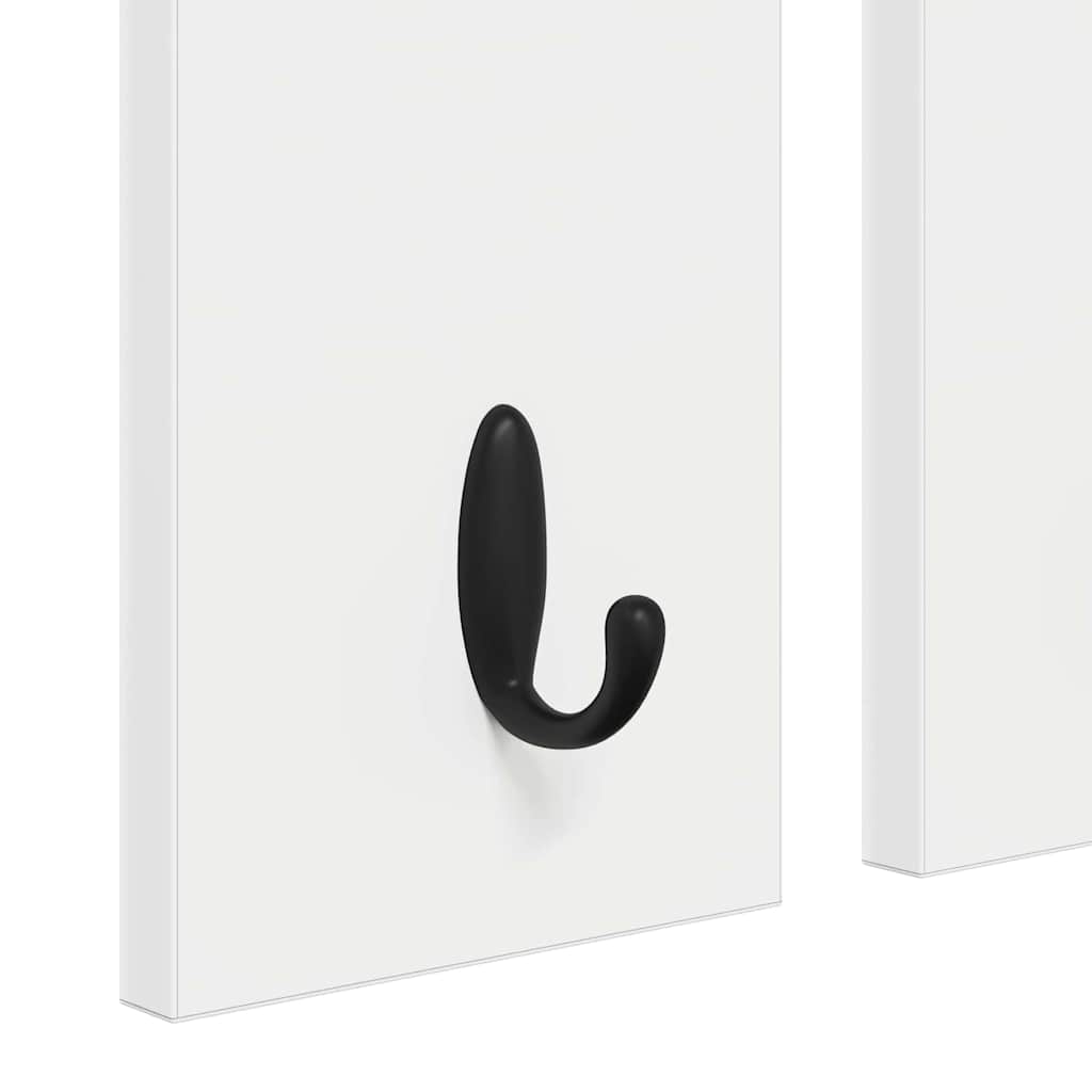 Wall-Mounted Coat Rack White 85 x 10 x 45 cm Engineered wood