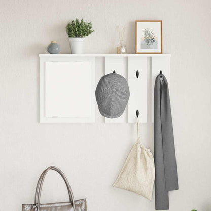 Wall-Mounted Coat Rack White 85 x 10 x 45 cm Engineered wood