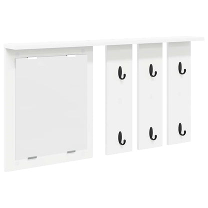 Wall-Mounted Coat Rack White 85 x 10 x 45 cm Engineered wood
