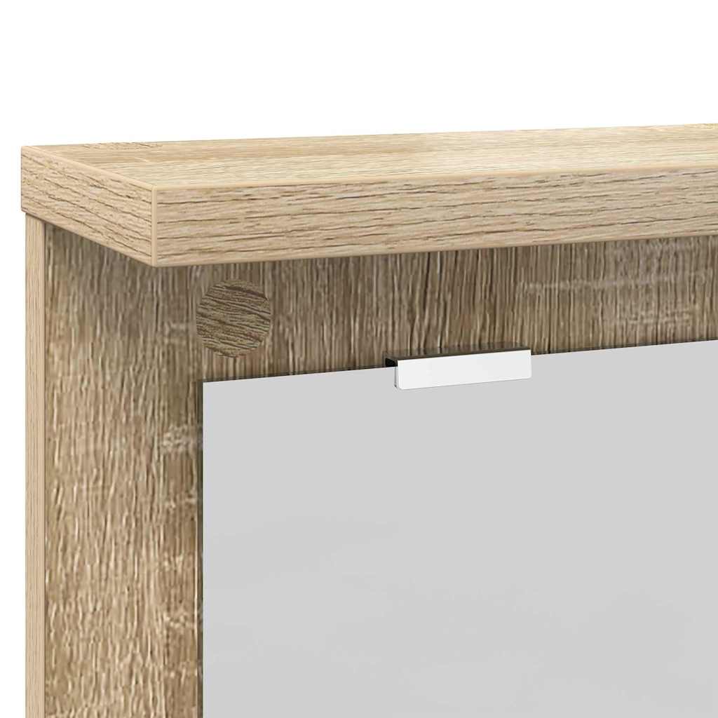 Wall-Mounted Coat Rack with Shelf Sonoma oak 85 x 10 x 45 cm