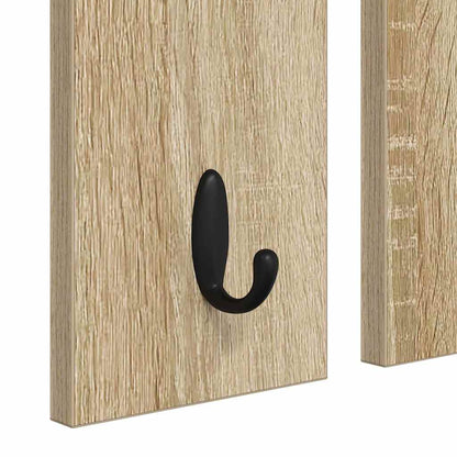 Wall-Mounted Coat Rack with Shelf Sonoma oak 85 x 10 x 45 cm