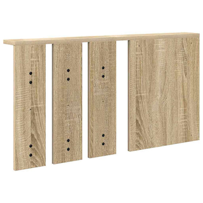 Wall-Mounted Coat Rack with Shelf Sonoma oak 85 x 10 x 45 cm
