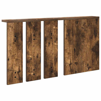 Wall-Mounted Coat Rack with Shelf Smoked oak 85 x 10 x 45 cm