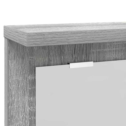 Wall-Mounted Coat Rack with Shelf Grey sonoma 85 x 10 x 45 cm