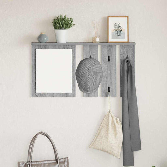 Wall-Mounted Coat Rack Wall-Mounted Grey sonoma 85 x 10 x 45 cm