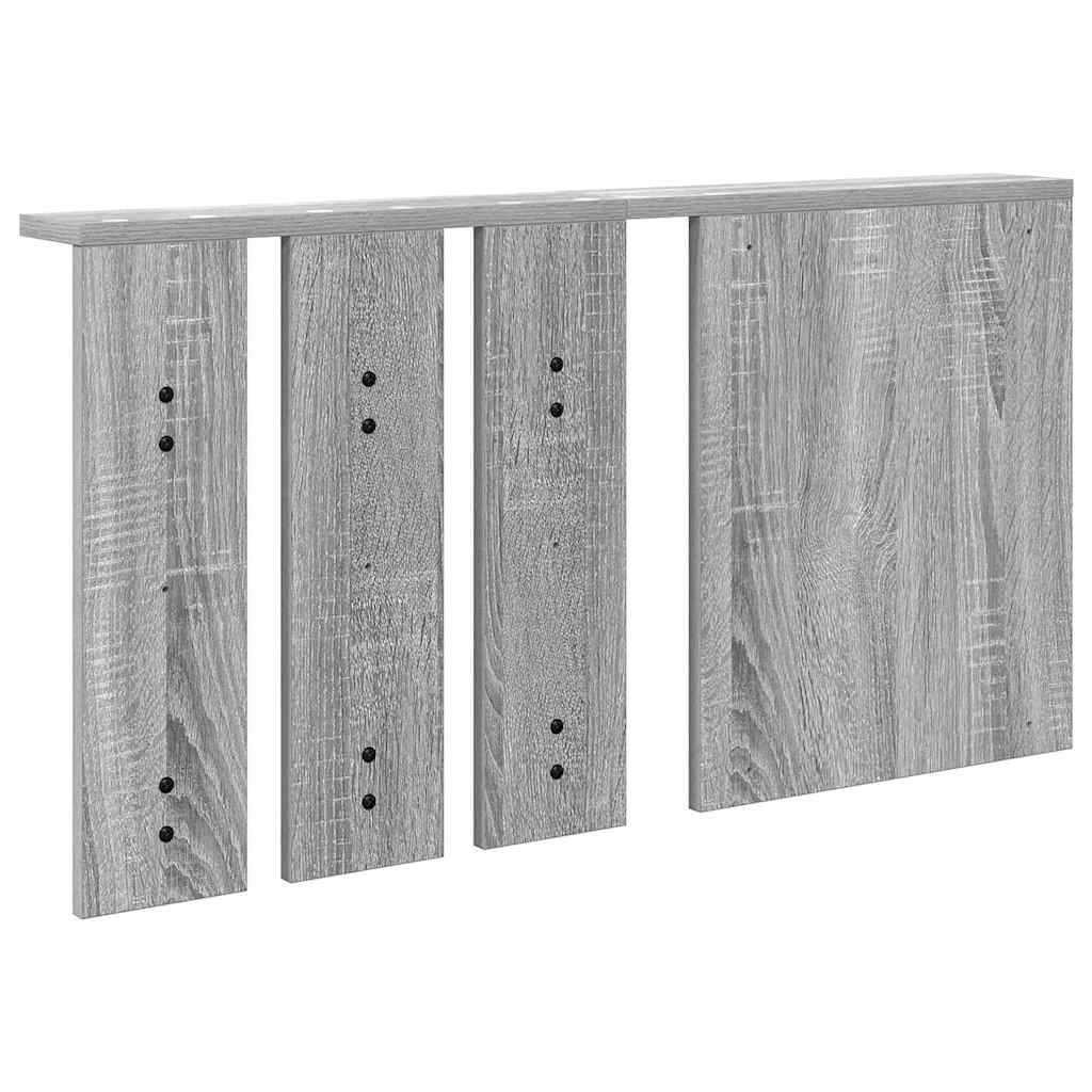 Wall-Mounted Coat Rack with Shelf Grey sonoma 85 x 10 x 45 cm