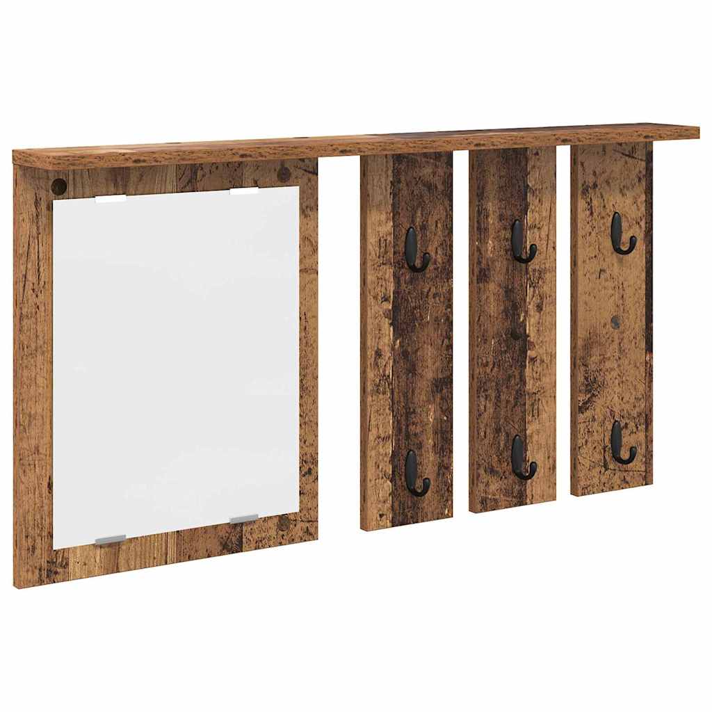 Wall-Mounted Coat Rack Old wood 85 x 10 x 45 cm Engineered wood