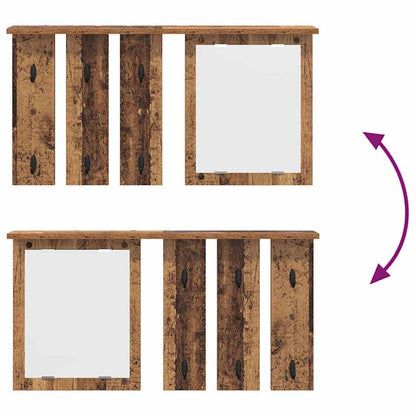 Wall-Mounted Coat Rack Old wood 85 x 10 x 45 cm Engineered wood