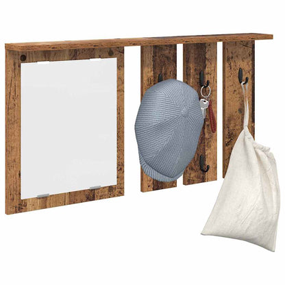 Wall-Mounted Coat Rack Old wood 85 x 10 x 45 cm Engineered wood