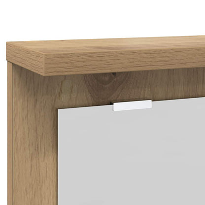 Wall-Mounted Coat Rack with Shelf Artisan oak 85 x 10 x 45 cm