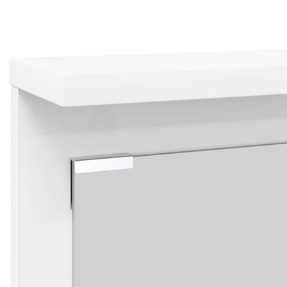 Wall-Mounted Coat Rack White 84 x 10 x 80 cm Engineered wood
