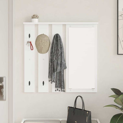 Wall-Mounted Coat Rack White 84 x 10 x 80 cm Engineered wood