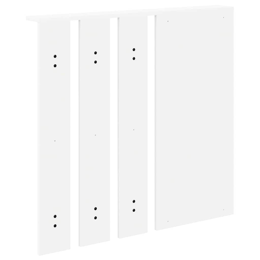 Wall-Mounted Coat Rack White 84 x 10 x 80 cm Engineered wood